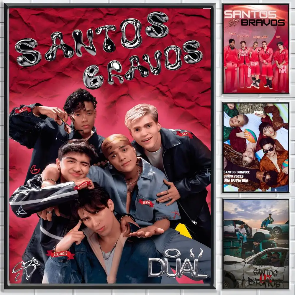 Band S-Santos Bravos Poster Classic poster and wall art prints are suitable for living rooms, bedrooms,and home