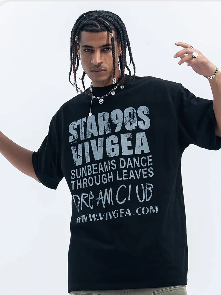 

Men T-Shirt 100% Cotton Short Sleeve Tops Fashion Oversized Tees Summer Letter Y2k Streetwear Vintage Aesthetic Korean Clothing