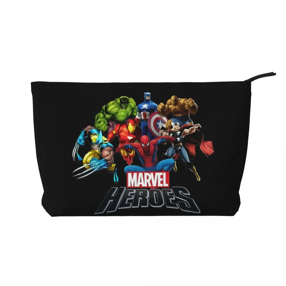 

Дорожная косметичка с изображением Человека-паука в стиле комиксов Marvel для женщин, милый органайзер для туалетных принадлежностей с героями мультфильмов, женский комплект для хранения красоты Dopp