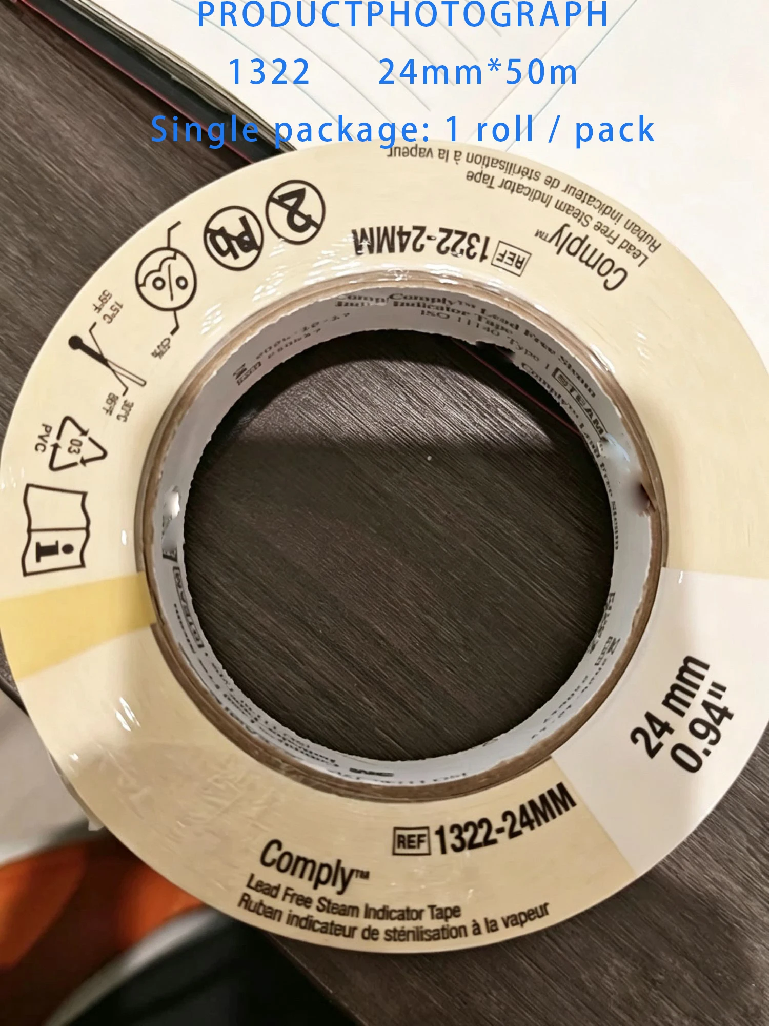 Autoclave Steam Indicator Tape Lead Free Sterilization Disinfection Tape for Dental Clinic Hospital Surgical Instrument Sealing