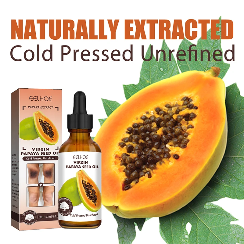 Papaya Seed Skin Care Oil Fade Dark Spot Joint Elbow Brighten Skin Color Brightening and Moisturizing Skin Oil