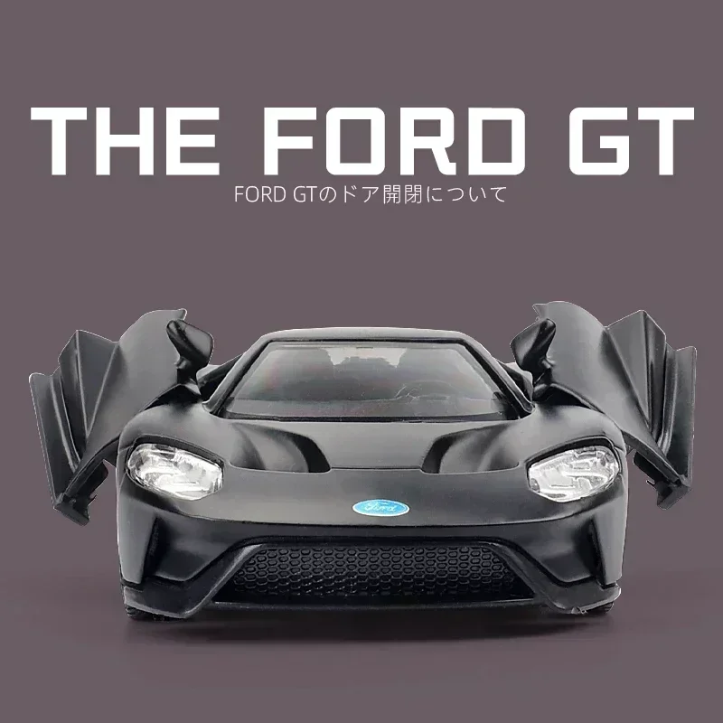 MaKeda1:36 Ford GT Sports car pull back models Diecasts Metal toy car model high simulation door collection gift for children