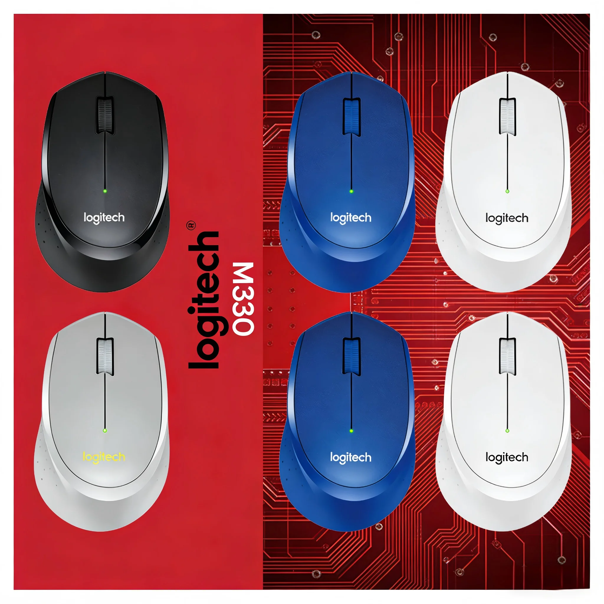 

Logitech M280/M330 Silent Mouse - Smooth Scrolling Rubber Wheel