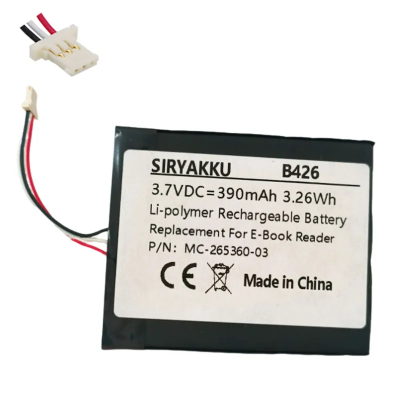 MC-265360-03 890mAh 전자책 리튬 폴리머 배터리 킨들 499 558 7 7세대 8 8세대 X SY69JL WP63GW 58-000083 58-000151 교체용