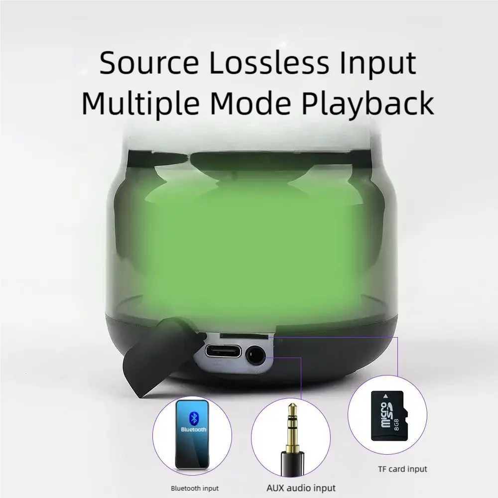 Transparente Lichter Bluetooth Audio Desktop Mini kleines Audio drahtloses Auto großvolumiger Subwoofer