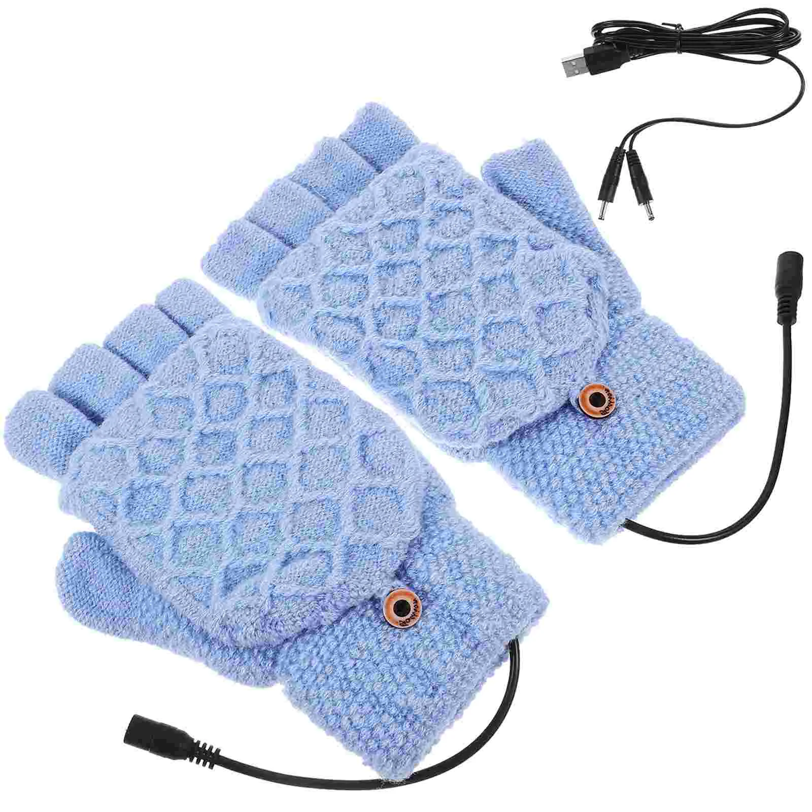 

Heated Gloves Skiing Thermal Mitts Outdoor Hand Coat Windproof Heating for Men Women