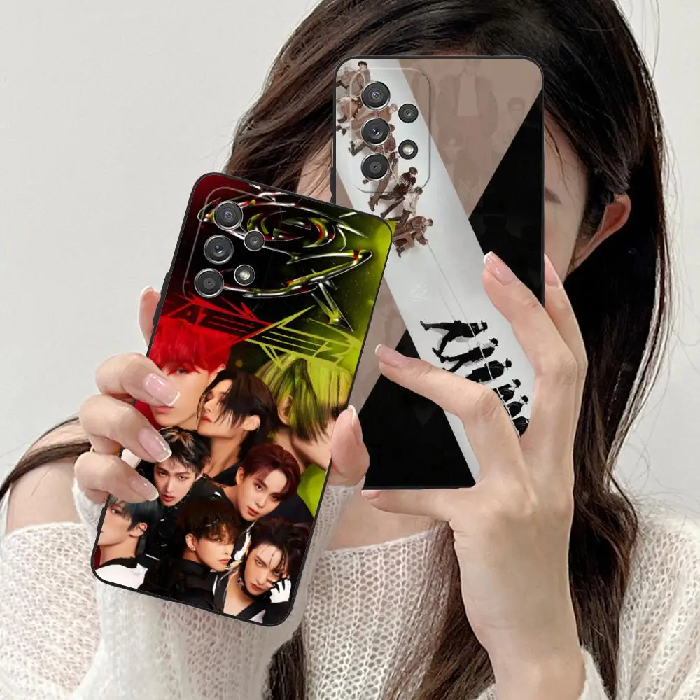 

Чехол для телефона KPOP Z-ATEEZS для Samsung Galaxy A73 72 71 70 56 55 54 53 52 36 35 34 23 16 15 5G с цветной печатью Роскошные мобильные телефоны