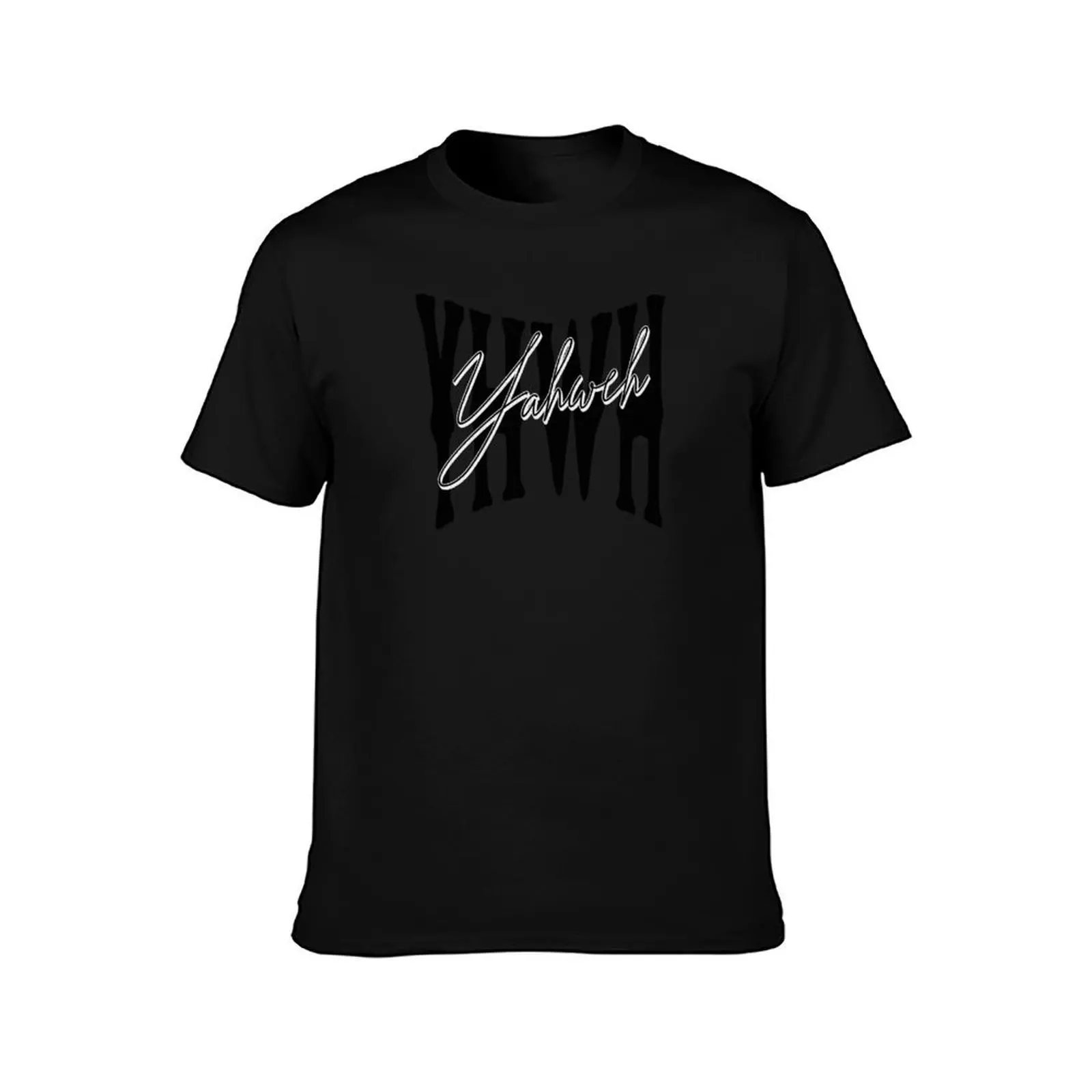 YHWH Yahweh - Holy Name of Elohim - Torah Bible Design T-Shirt Work Wear Short Sleeve T-Shirt