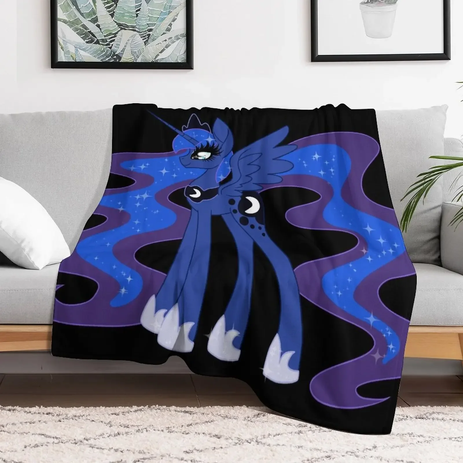 

MLP Luna Throw Blanket for babies Plaid Blankets