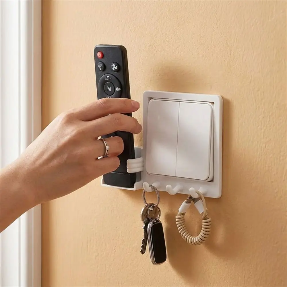 3D Printed Light Switch Panel Hook Holder Waterproof Thickened Switch Decorative Hook No Drill Plastic