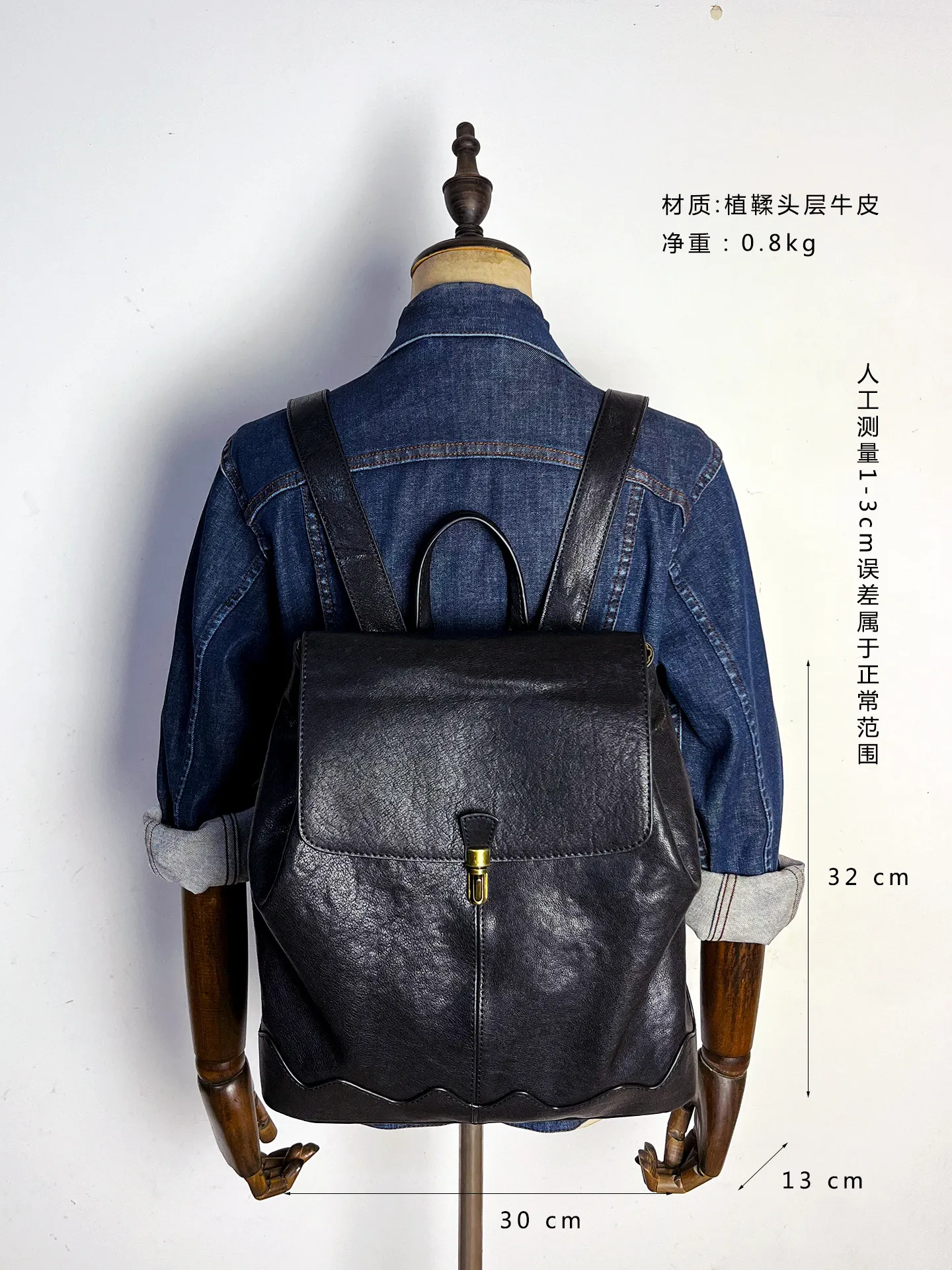Retro Leather Backpack Women's Large Capacity First Layer Cowhide Women's Bag Backpack Flip Travel Schoolbag Computer Bags