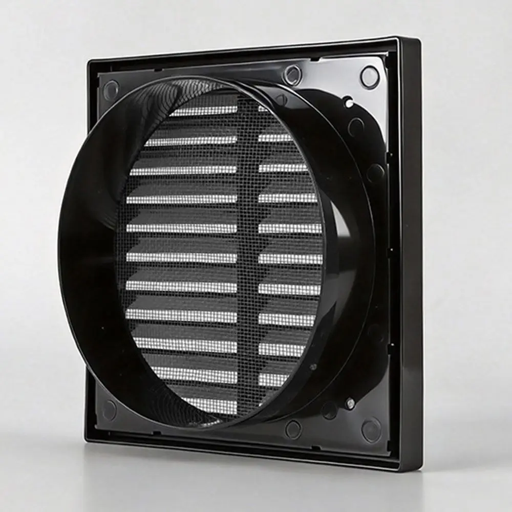 New 4/5/6/8In Air Vent Grille Cover Fiber Mesh Square Exhaust Outlet Cover Ventilation Grille Ventilation Accessories