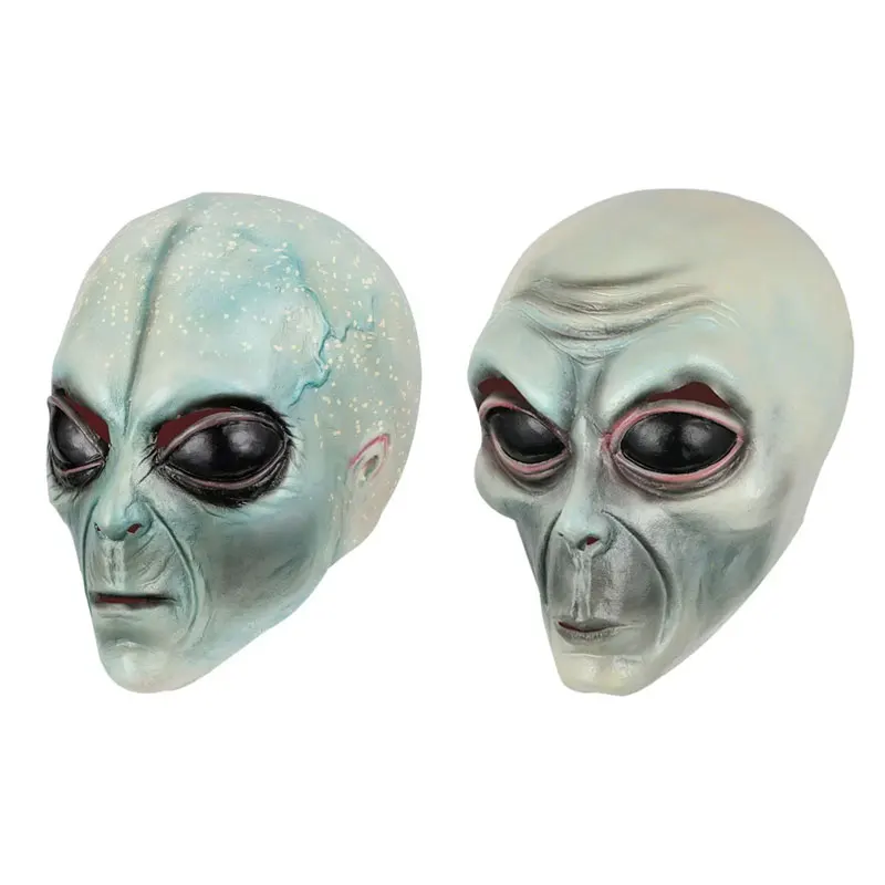 Masque facial complet en Latex pour hommes, femmes et adultes, accessoires de Cosplay pour fête d'halloween, masques de monstre extraterrestres, cadeaux