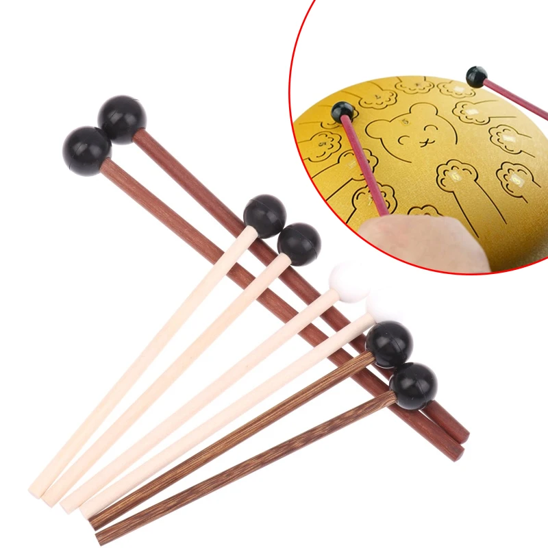 1pair Tongue Drum Mallet Children's Silicone Drumstick Percussion Instrument Part Hollow Drum Hammer