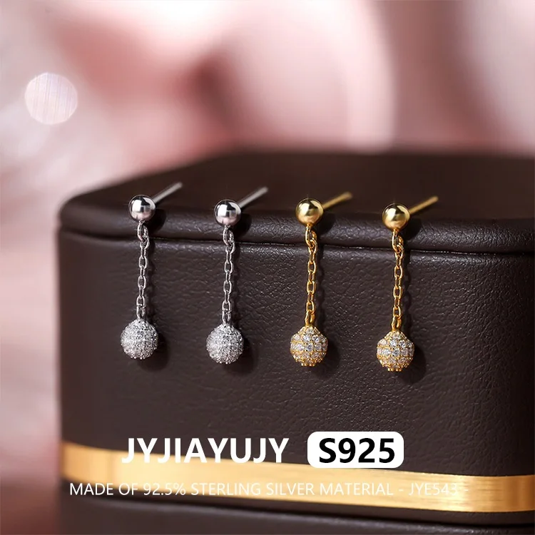 

JYJIAYUJY 100% цельно оригинальные серьги-подвески из стерлингового серебра S925, звездное небо, кисточка, Шамбала, модная повседневная одежда JYE543