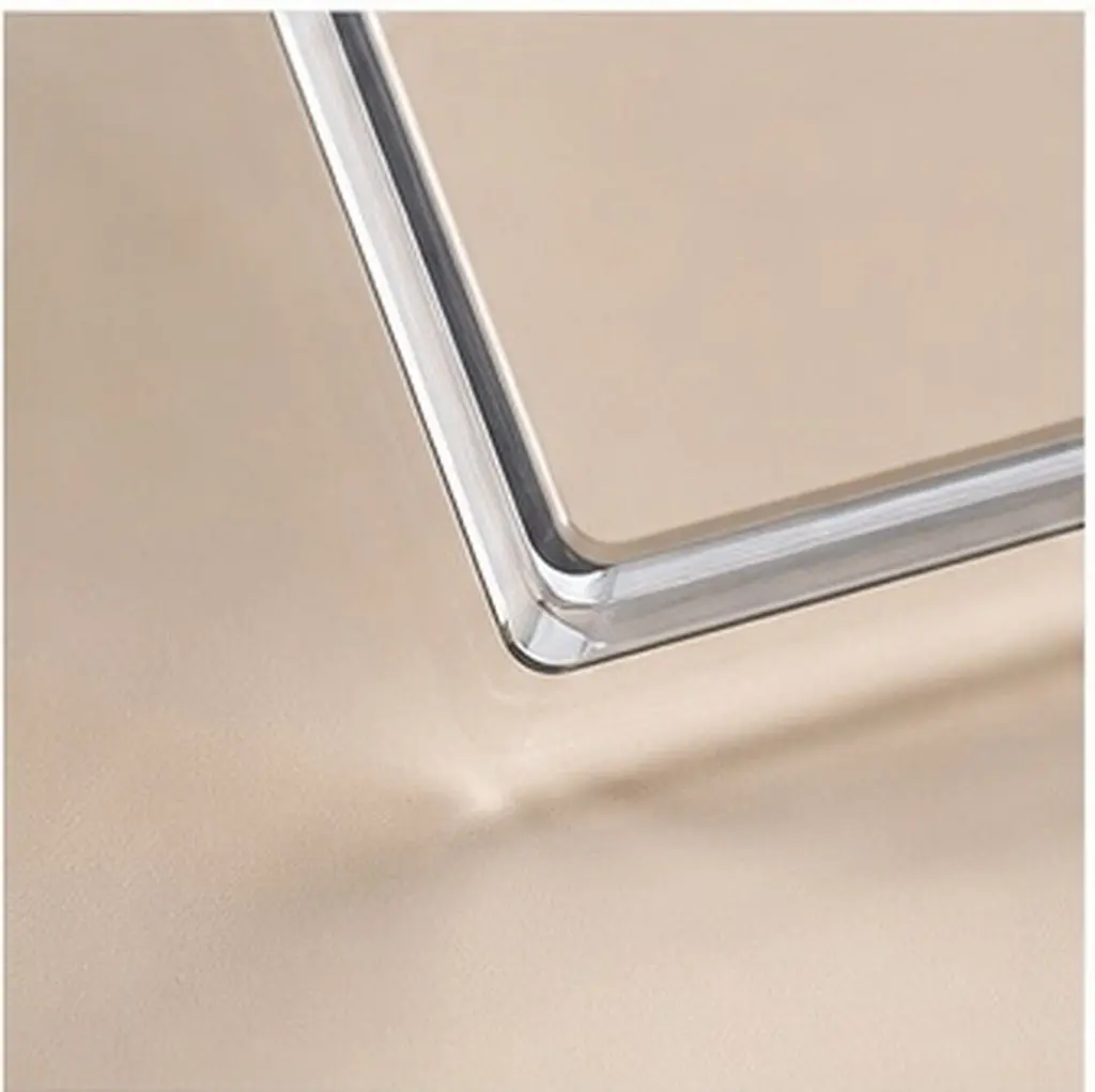 6Pcs Clear Acrylic Wedding Table Signs Reusable Blank Seat Cards for Guest Seating Name Place Cards Desk Name Plate Table Number