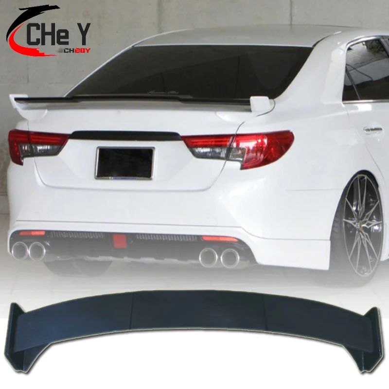 

Mark X Reiz Glass Black Fiber Unpainted Primer Rear Wing Lip Spoiler For Toyota Mark X 2010 2011 2012 2013 2014 2015 2016