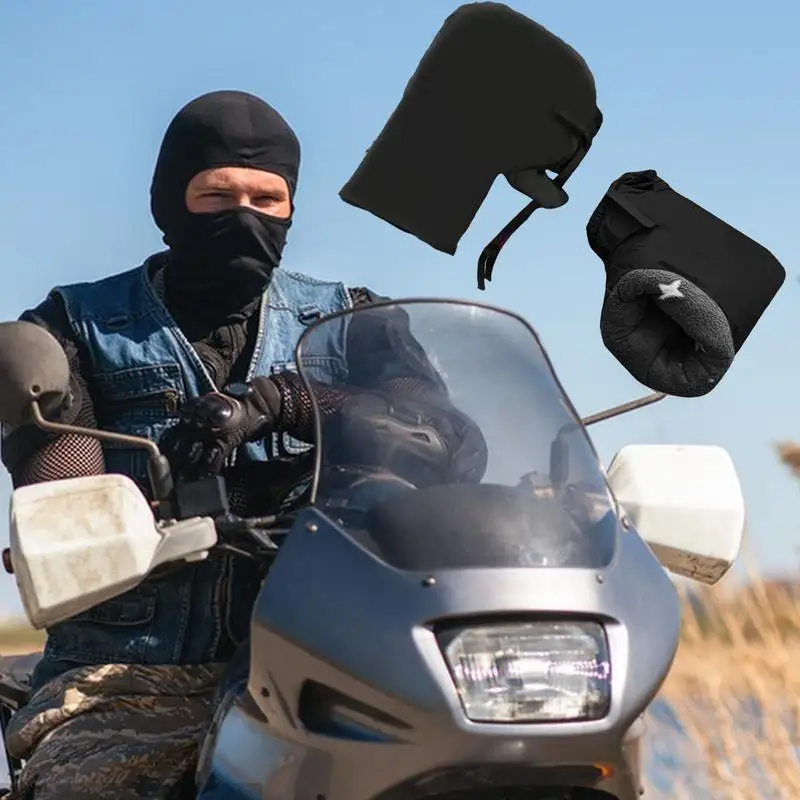 

New winter Handlebar Gloves electric vehicle handle cover warm cold and wind proof thicken cotton gloves waterproof hand cover