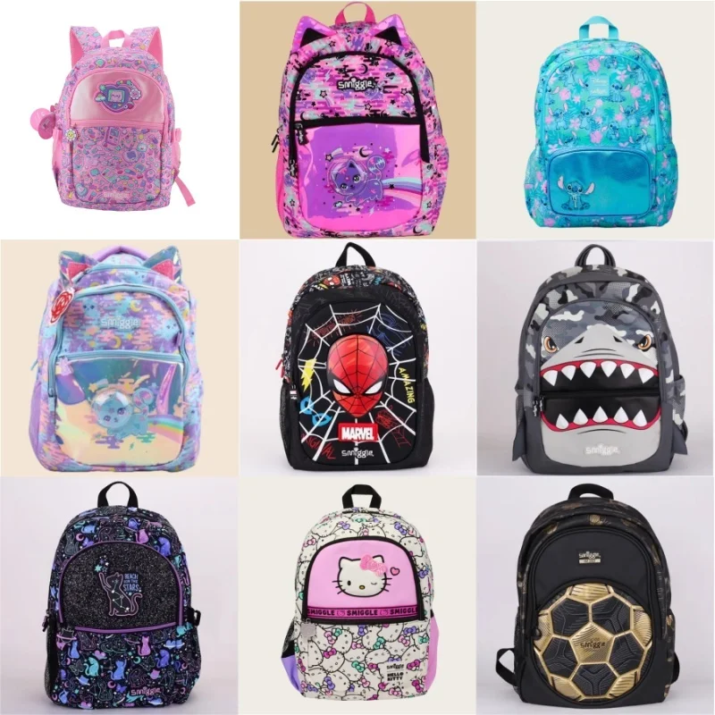 

Genuine Australian Smiggle Schoolbag Student Stationery Boys And Girls Large Capacity Backpack Back To School Anime Gifts
