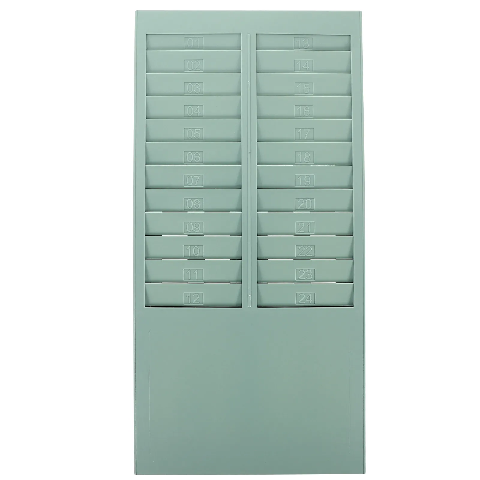 24-slots-attendance-recorder-punch-time-rack-plastic-wall-mounted-card-holder-office-time-clock-organizer-attendance-machine