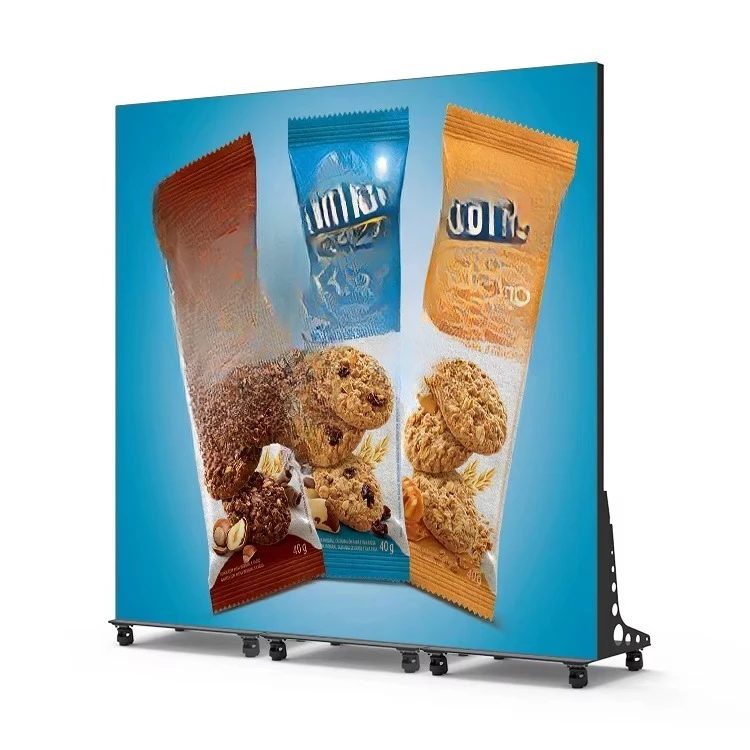 High Brightness Portable Smart Advertising Player P2.5 P2.0 P1.86 Movable Led Advertising Poster Display Stand