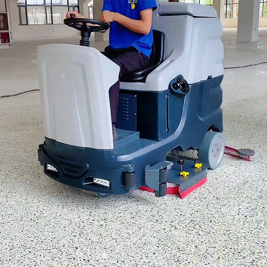 YG 1100 Wet Dry Dual-brush Floor Cleaner Machine Tile Marble Concrete Floor Scrubbing Machine