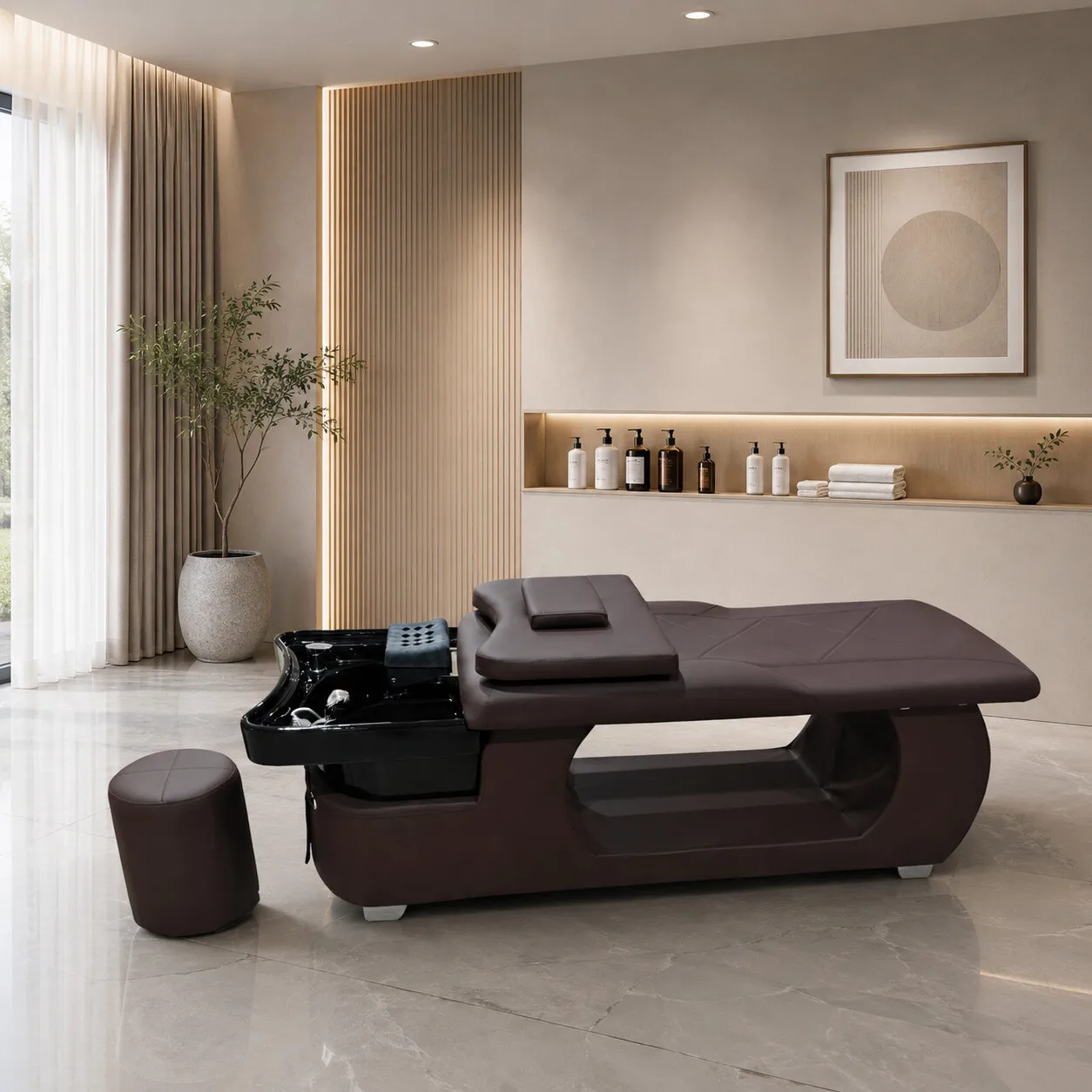 Massage Thai Shampoo Salon  Beds japanese head spa Bed Furniture Set with Water Circulation for Salon Barbershop
