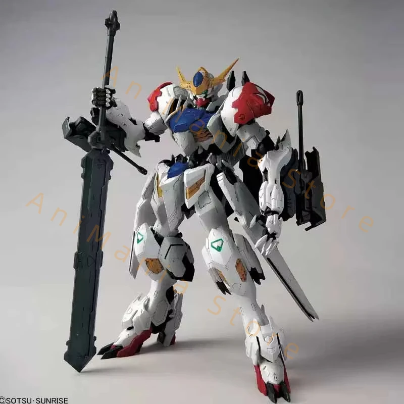 بانداي الأصلي MG IBO ASW-G-08 GUNDAM BARBATOS LUPUS عمل شخصيات كرتونية التجمع نموذج جمع هدية لعب الاطفال #3