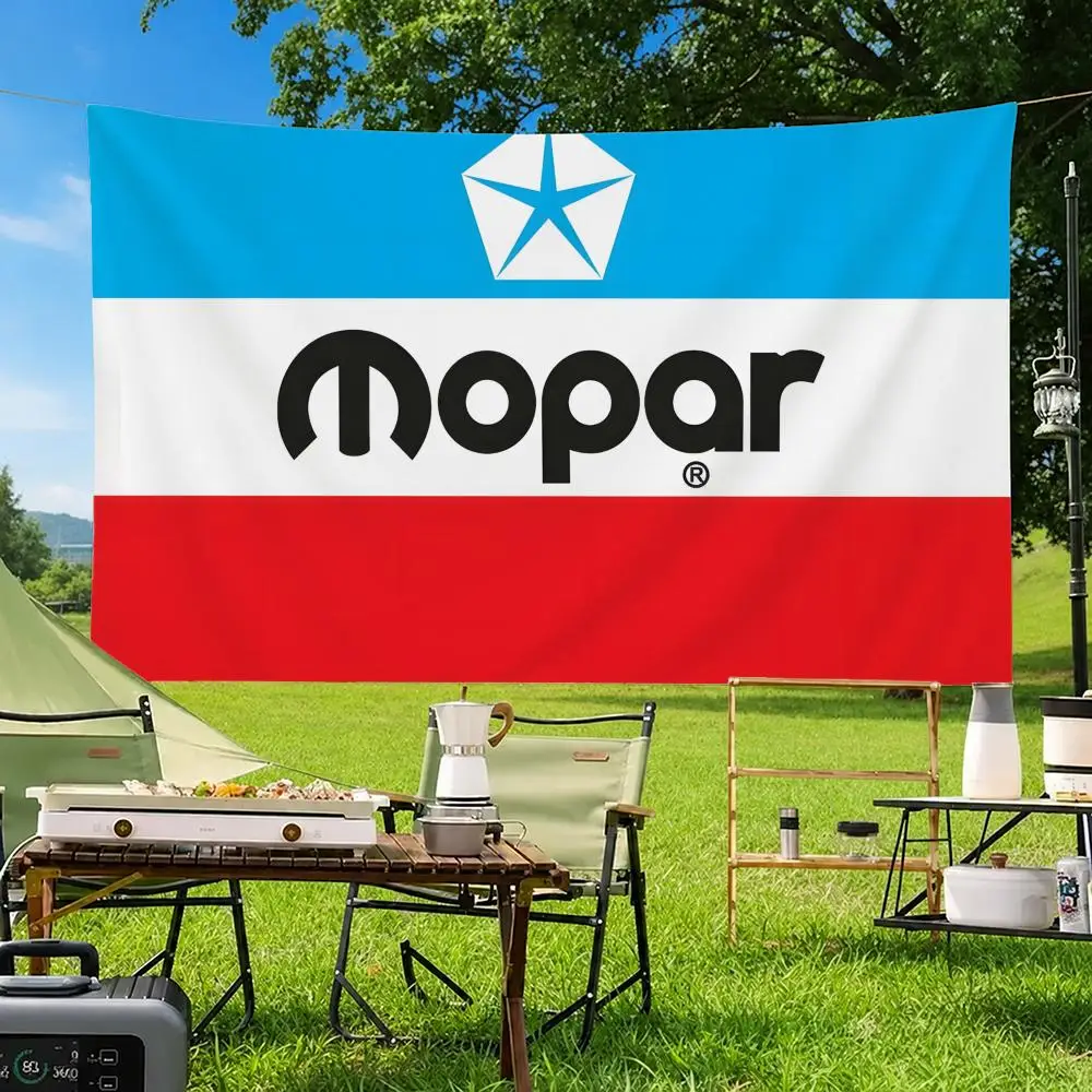 M-Mopar Flags Home Yard & Garden Decor Banner - Indoor Outdoor Wall Hanging Flag