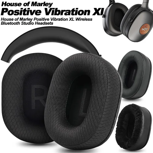 Reemplazo para House of Marley Positive Vibration XL, almohadillas para los oídos, almohadillas para auriculares, orejeras de proteína