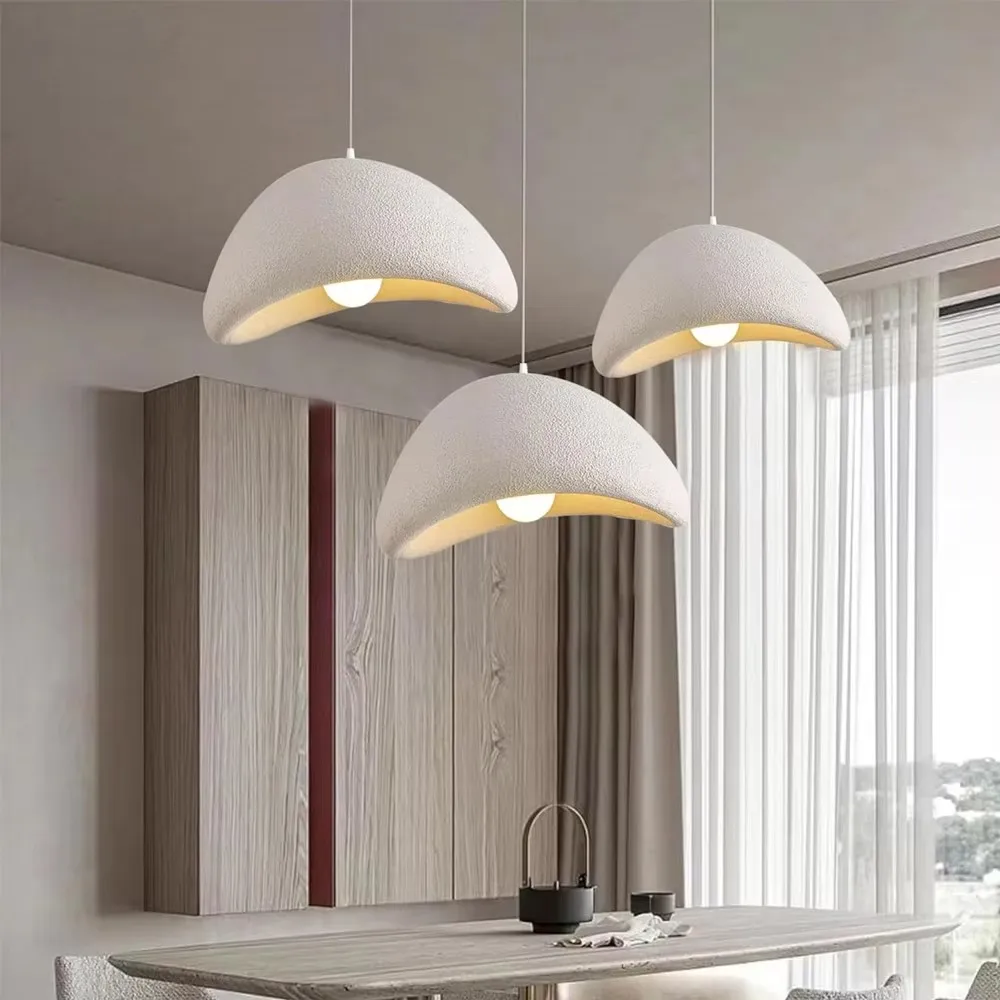 

Nordic Restaurant Wabi Sabi E27 Led Pendant Light Modern Cafe Bedroom Led Chandelier Fixtures Bar Dining Room Decor Suspend Lamp