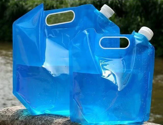 5/10L Camping Water Bag Portable Folding Water Bucket Large Water Container Outdoor Travel Collapsible Pouch Can Camping Supplie