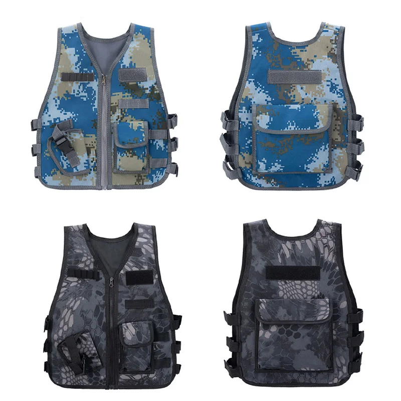 Children Adult Tactical Vest Hunting Airsoft  CS Game Jacket Camouflage Military Training Combat Vests Cosplay Sniper Waistcoat image 5