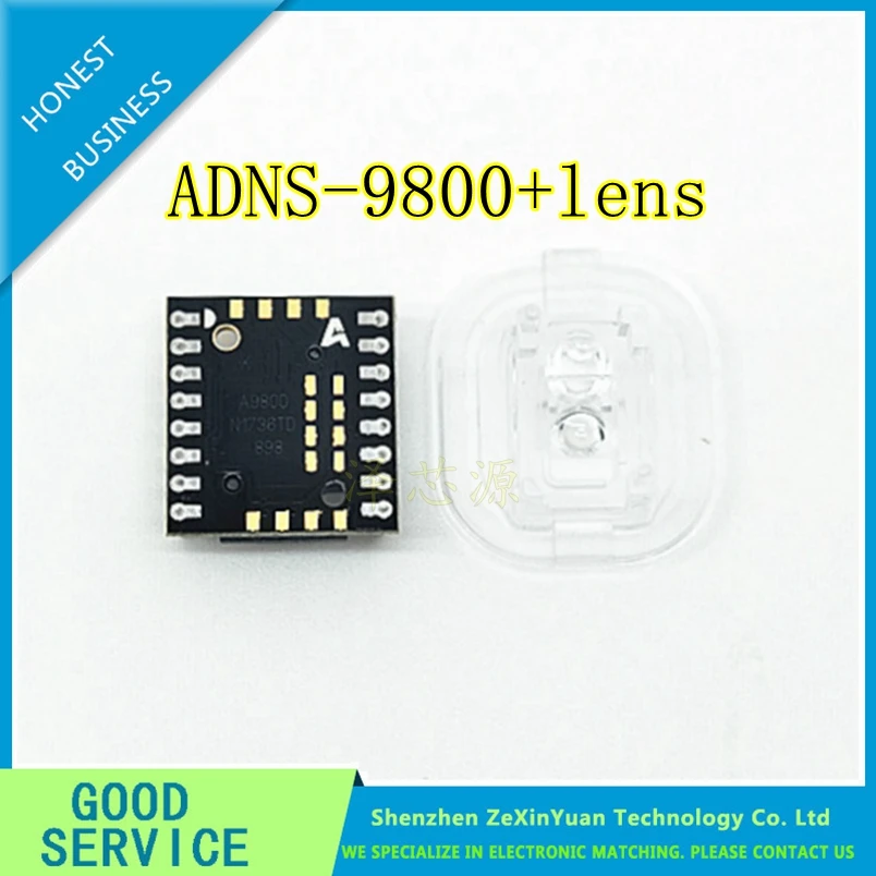 1SET/2SET/5SET ADNS-9800 + ADNS-6190-002 A9800 DIP16sensor with new Optical lens NEW&ORIGINAL ADNS9800