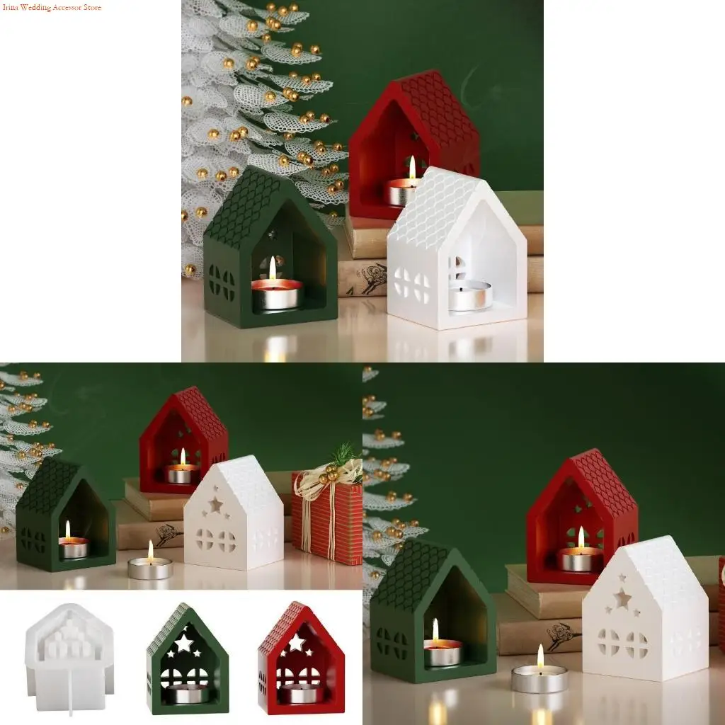 

G92D Silicone Mold for Pentagrams Window House Holder Mould Gypsum Tabletop Decoration Mold Jewelry Making Supplies