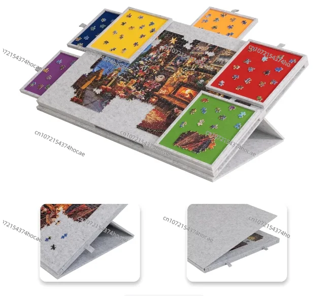

1500 puzzle boards 90x63x4.2cm workbench, backing plate felt rack storage tool
