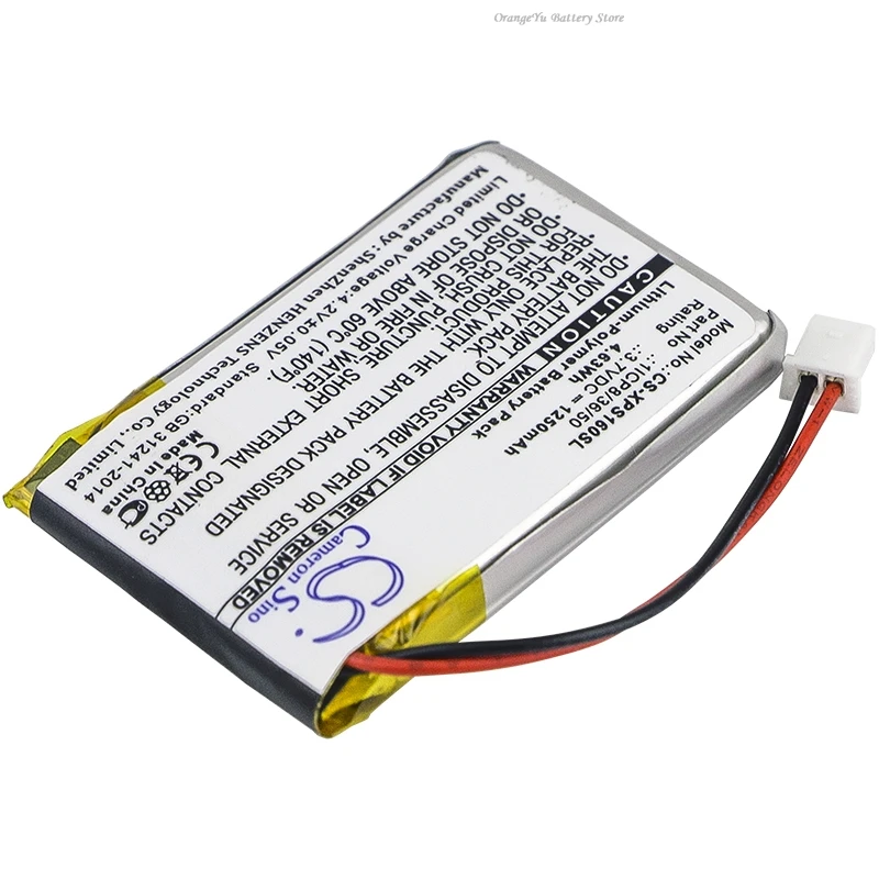 

Cameron Sino 3.7V 1250mAh GPS, Navigator Battery 1ICP8/36/50 for Dual XGPS160, XGPS160 SkyPro GPS Receiver +TOOL