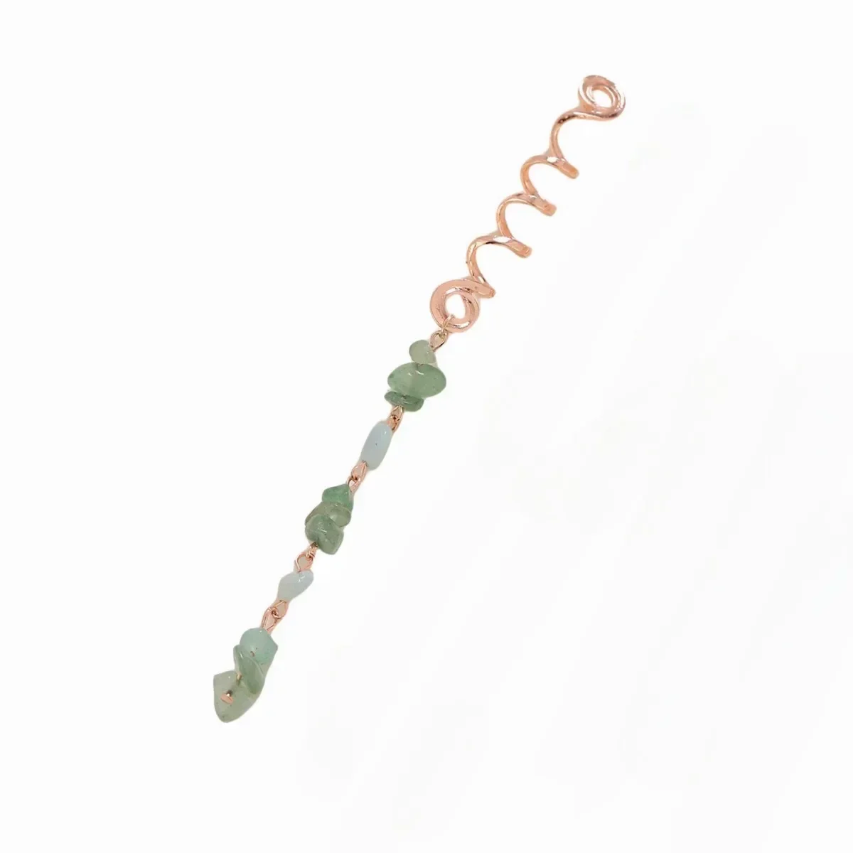Crystal Stone Braids Barrettes Colorful Hair Beads Spiral Charms Beads for Women Jewelry Vintage Hairpins Dreadlocks Accessories