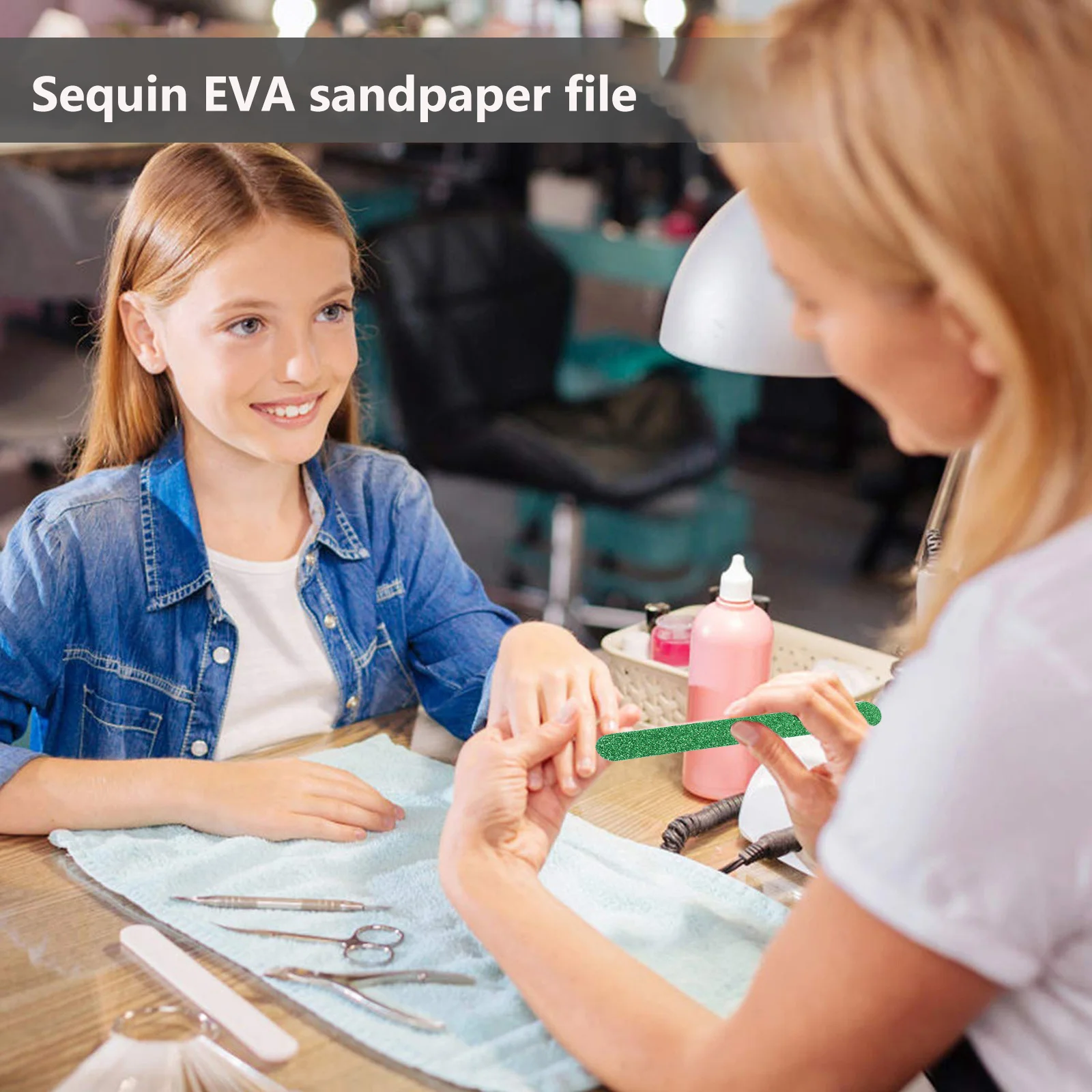 

20Pcs Glitter Nail Files for Acrylic Natural Nails Filing Shaping Extensions Manicure Care Pedicure Women Tool