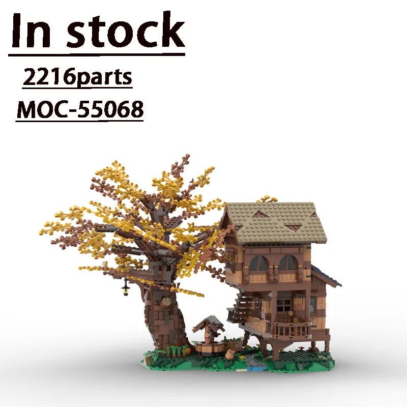 21318 Classic Set Forest Cottage Compatible with New MOC-55068 CastleCottage Building Block Model2216PartsKids Birthday Toy Gift