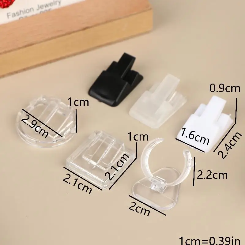 20Pcs Plastic Ring Display Holders Jewelry Storage Stands For Ring Showcase Counter Display Jewellery Decoration Stand Wholesale