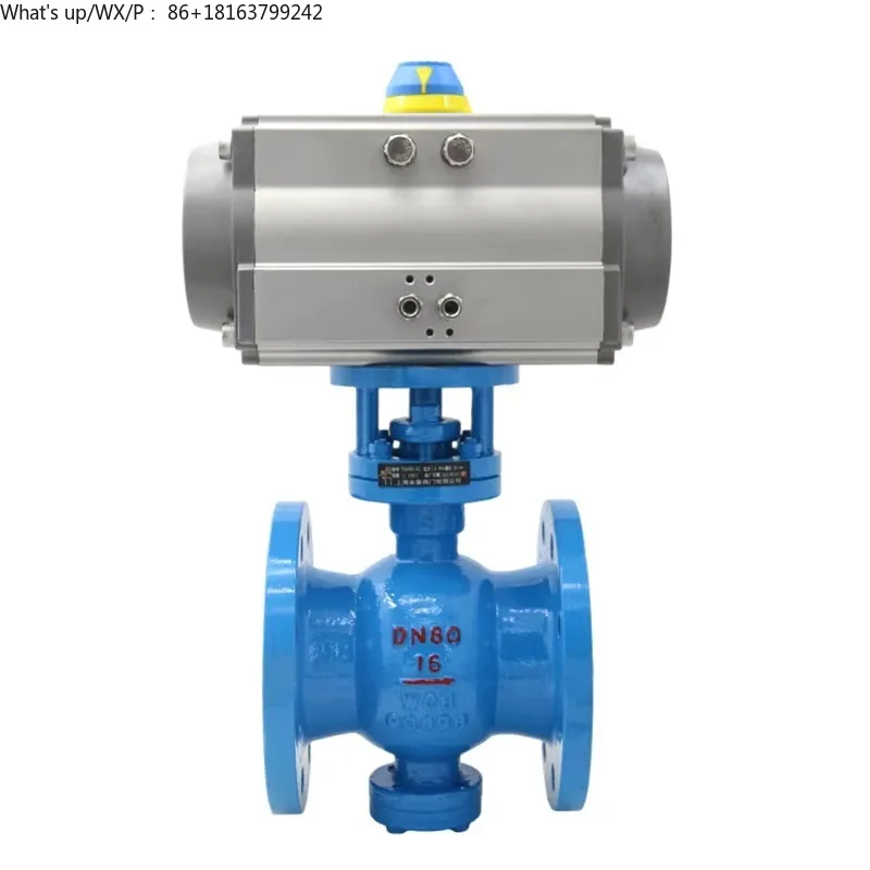 

DN100 2-way WCB Pneumatic Flange Ball Valve Pressure-resistant Explosion-proof Industrial Automatic Control Cut-off Ball Valve