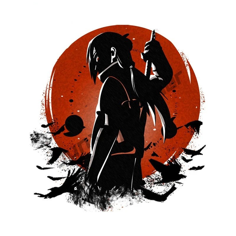 N522# For Japanese Culture Samurai Car Stickers Demon Mask Car Styling Personality Decals Suitable Car Accessories