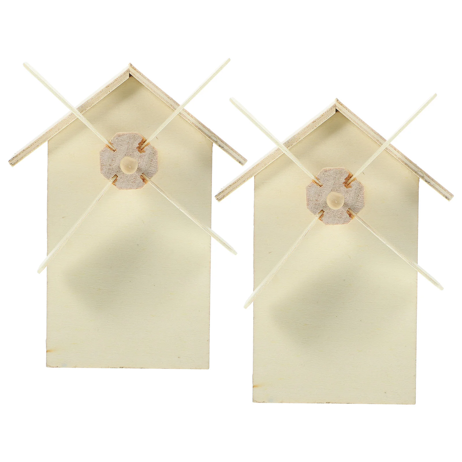 

2Pcs Wooden Windmill Piggy Bank for Kids DIY Painting Craft Money Saving Box Children Coin Case Desktop Decor Wood Windmill