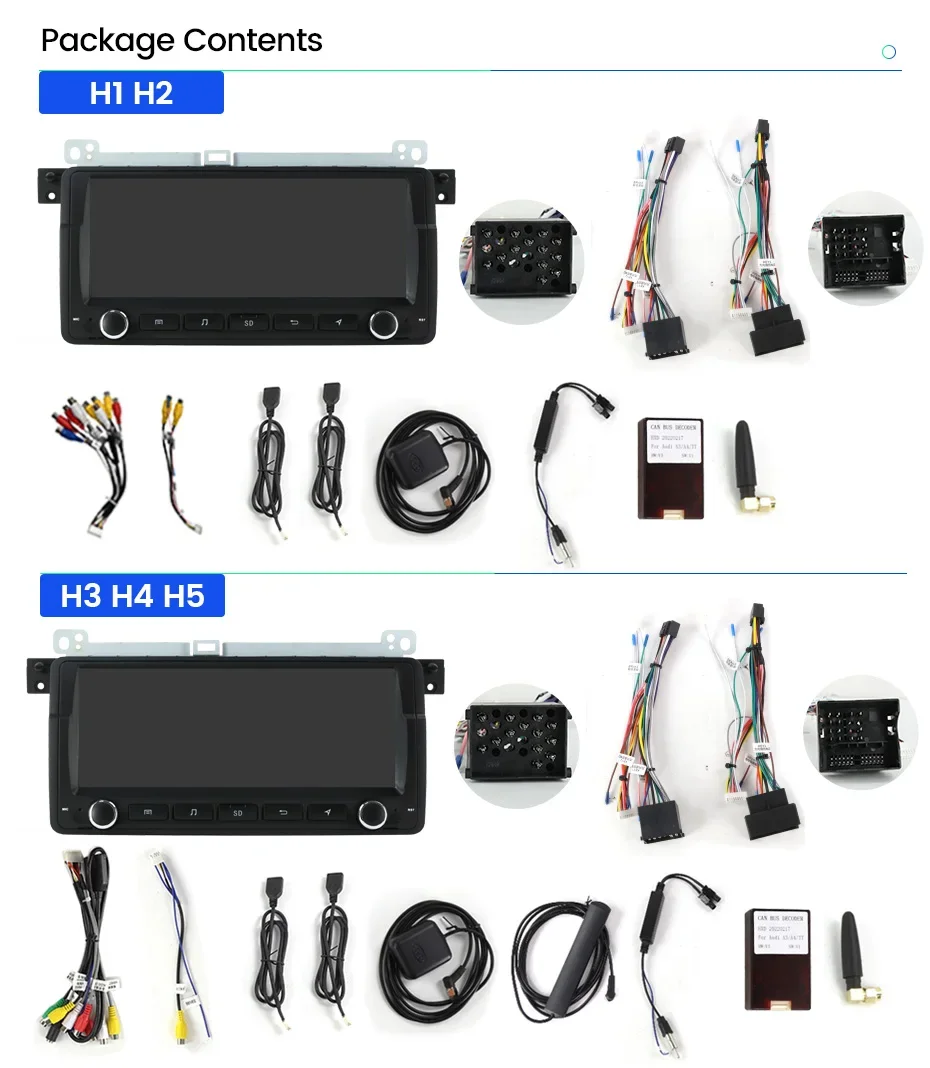 Radio samochodowe do bmw E46 Rover 75 Coupe 318/320/325/330/335 odtwarzacz multimedialny radioodtwarzacz 8 + 128G 8-rdzeniowy Carplay + android auto