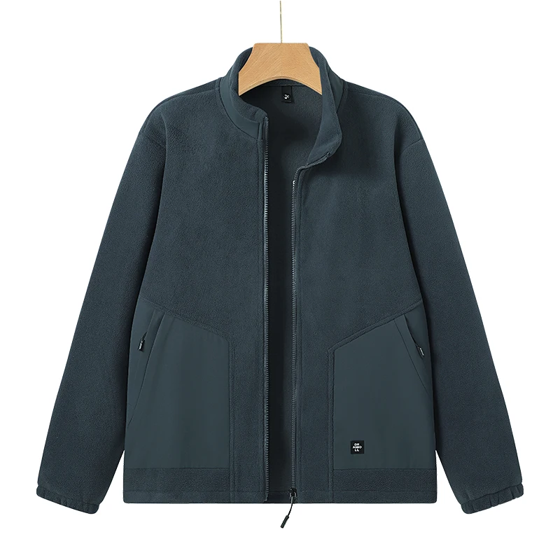 

Высококачественная мужская модная флисовая термокуртка, кардиган, флисовая толстовка с воротником-стойкой на осень и зиму