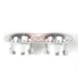 SherryBerg Pair 48MM Dia. DCOE  IDF  IDA Throttle Body Carb Carburetor Air Horns Stacks for Weber/EMPI/FAJS/Dellorto/Solex/EMP