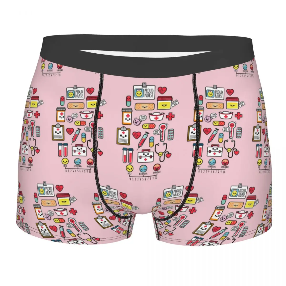 Boxer Underpants Shorts Proud To Be A Nurse Pink Panties Men Soft Underwear for Homme Man Boyfriend Gift