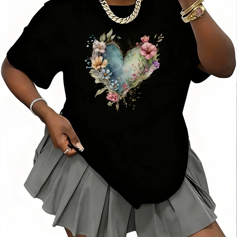 Forest Love&Preferred Women's 100% Cotton T-Shirt Short Sleeve Top Casual Round Neck Fun Print Tee S-5Xl