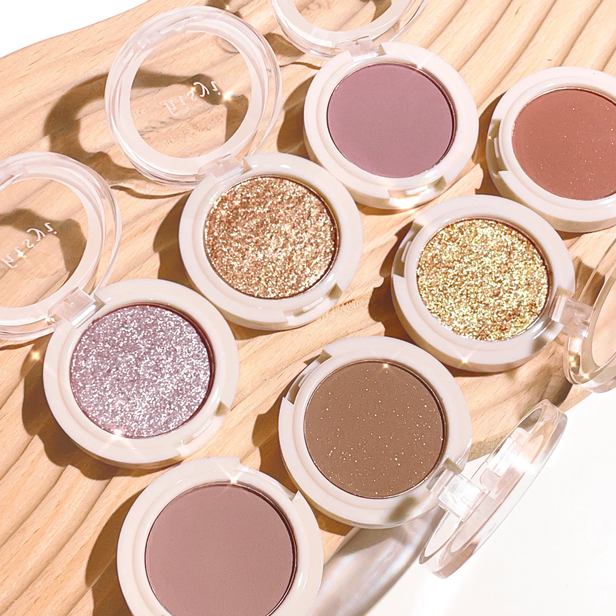 Ombretto monocolore: trucco opaco e luccicante, ad alto pigmento, illuminante, impermeabile, duraturo, morbido e naturale